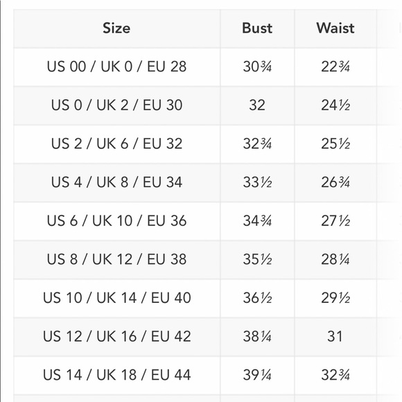 Dress is a 00 and has never been worn! Sizing chart and dress details included. - Picture 2 of 3